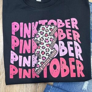 PINKTOBER Gildan ultra cotton black tshirt unisex 2X